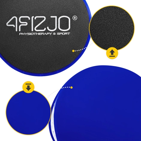 Klouzavé disky na cvičení SLIDE 2 ks. modré