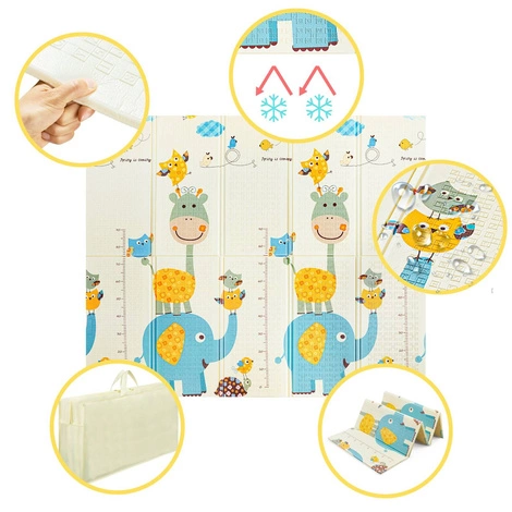 Skládací vzdělávací podložka XXL - "Veleryba v oceánu a Zvířecí pyramida"