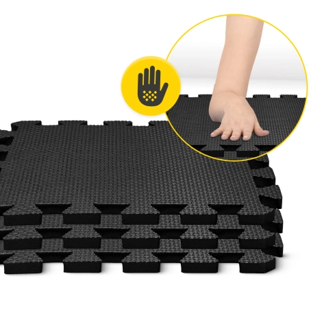 Ochranná podlaha do posilovny PUZZLE 30 x 30 cm 24 ks