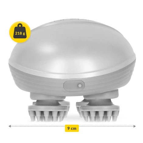 Elektrický masážní přístroj na pokožku hlavy bílý