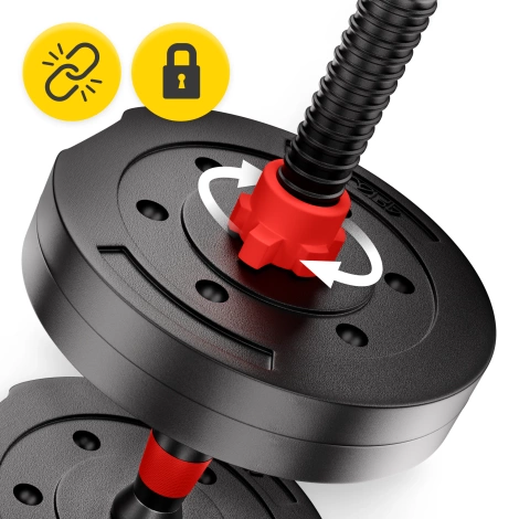 Nastavitelné bitumenové činky 2 x 20 kg