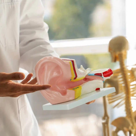 Anatomický model lidského ucha