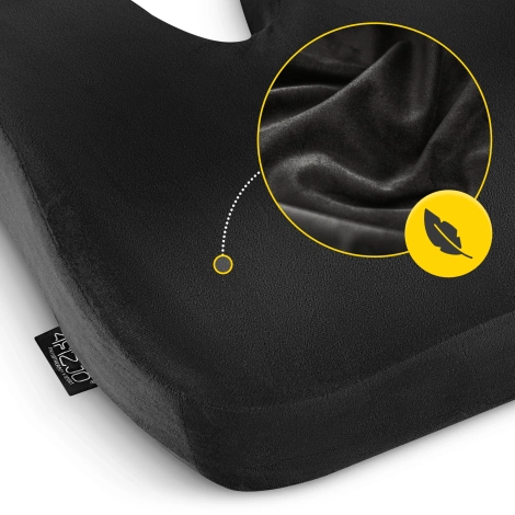 Ortopedický polštář na záda PRO černý