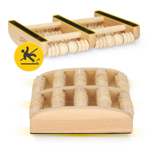 Dřevěný dvojitý masážní váleček na nohy