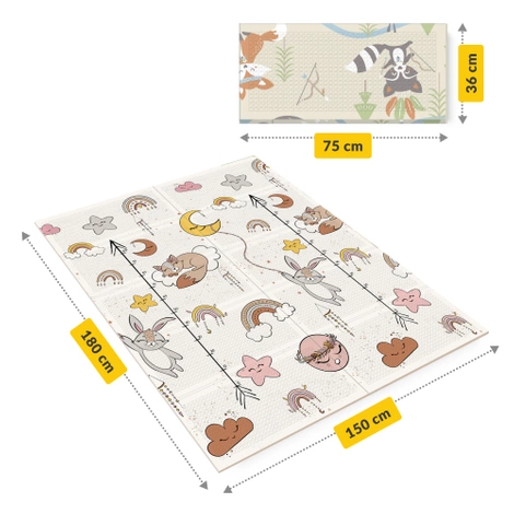 Skládací vzdělávací podložka "Boho dream" 180 x 150 cm