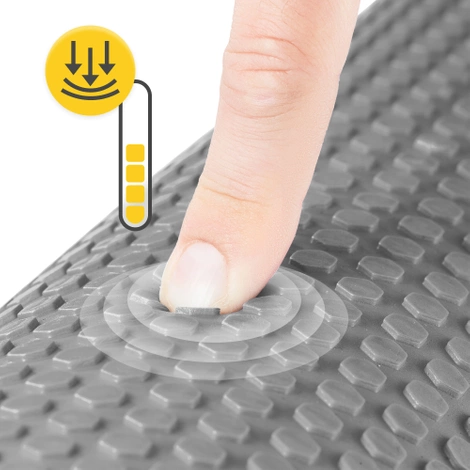 Masážní válec s výstupky CARE+ 60 cm šedý