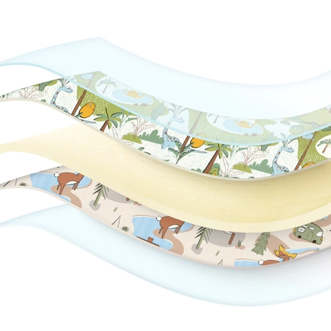 Skládací vzdělávací podložka XXL "Džungle a Kempování" 200 x 180 cm