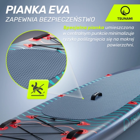 Nafukovací paddleboard SUP TSUNAMI 350 cm T03 tmavě modrý