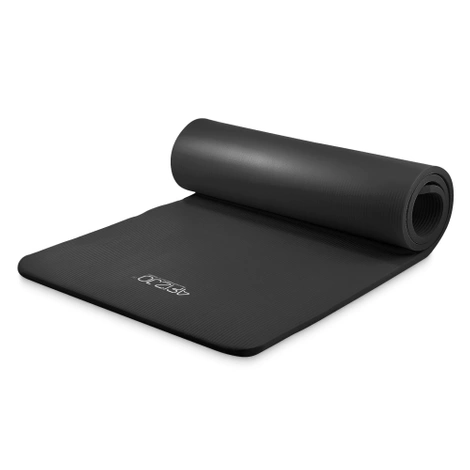 Podložka na cvičení YOGA MAT NBR 180 × 60 × 1,5 cm černá