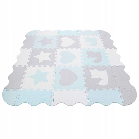 Sada pěnových puzzlí 'Zvířata' 120x120 blankytné