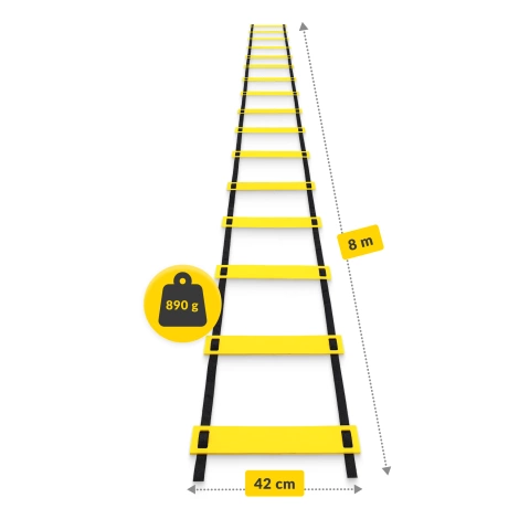 Fotbalový tréninkový žebřík 8 m