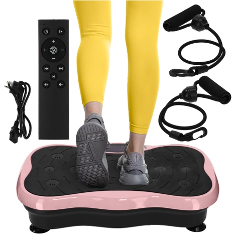 Vibrační plošina na cvičení ULTRA+ růžová