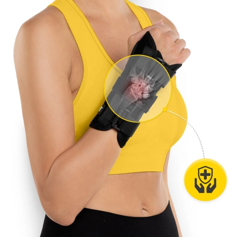 Ortéza na zápěstí s pevnou výztuhou