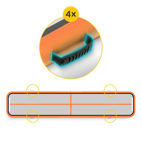 Akrobatická dráha AIR MAT 6 x 1 x 0,15 m
