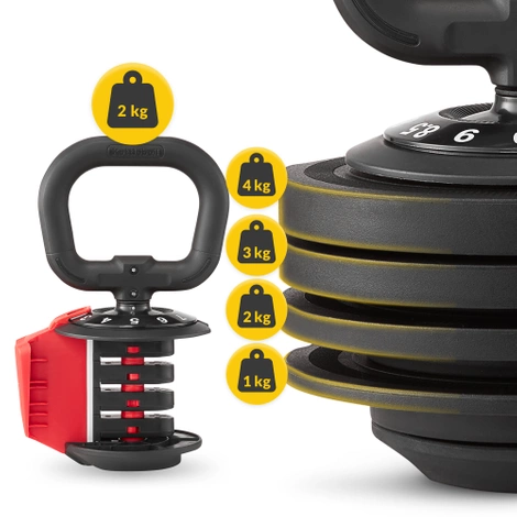 Nastavitelný kettlebell PREMIUM 2-12 kg