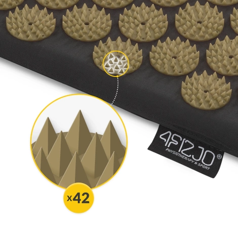 Akupresurní podložka polštářem hnědá