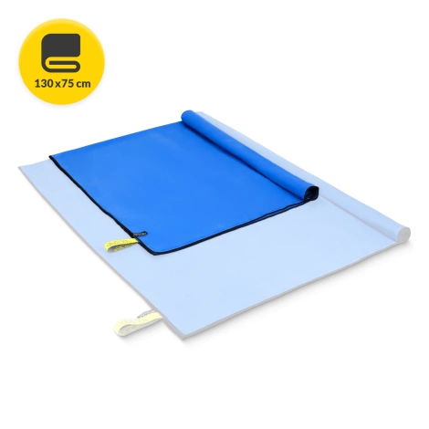 Rychleschnoucí ručník z mikrovlákna 130 x 75 cm modrý