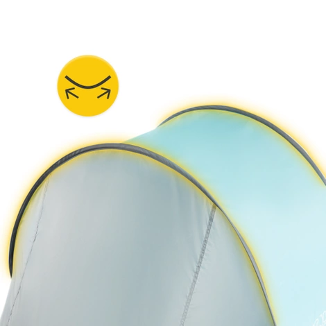 Samorozkládací plážový stan šedý