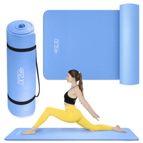 Podložka na cvičení YOGA MAT NBR 180 × 60 × 1,5 cm modrá