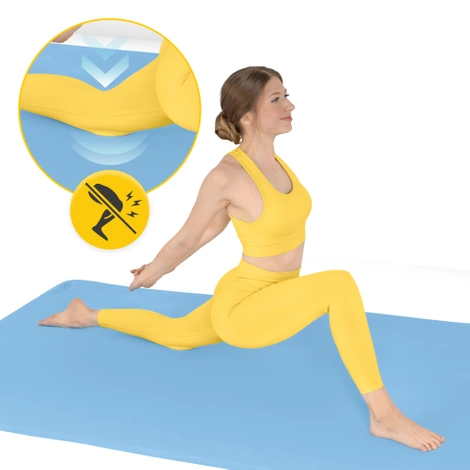 Velká protiskluzová podložka na cvičení TPE 2 cm