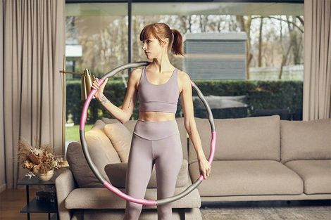 Skládací hula hoop s masážními výstupky 1 kg