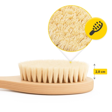 Dlouhý masážní kartáč na tělo a koupel tvrdý