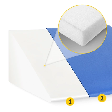 Rehabilitační masážní klín modrý