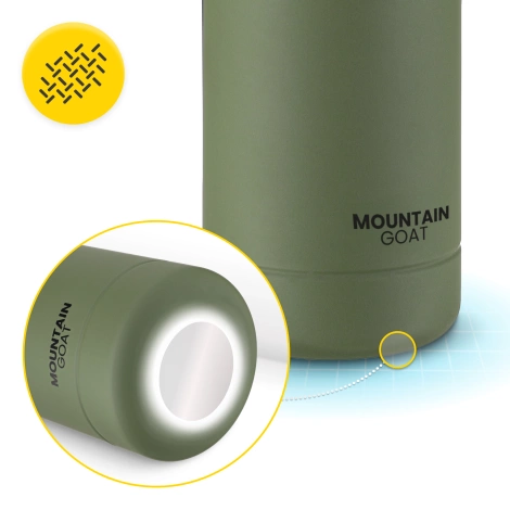 Termoláhev s páskem 540 ml zelená