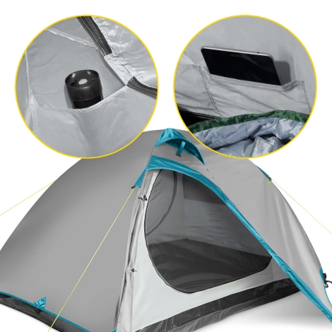 Turistický stan pro dva PRIME DUO MOUNTAIN GOAT šedý