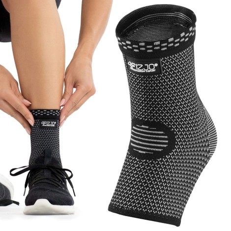 Elastická bandáž hlezenního kloubu XL šedá