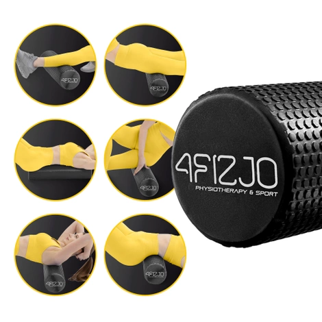 Masážní válec výstupky CARE+ 90 cm černý