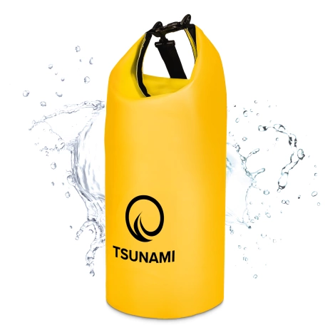 Nepromokavý vak 30 l TSUNAMI žlutý