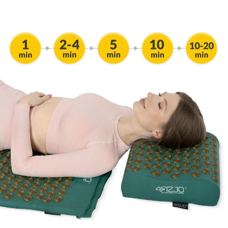 ERGO Akupresurní podložka s polštářem zelená