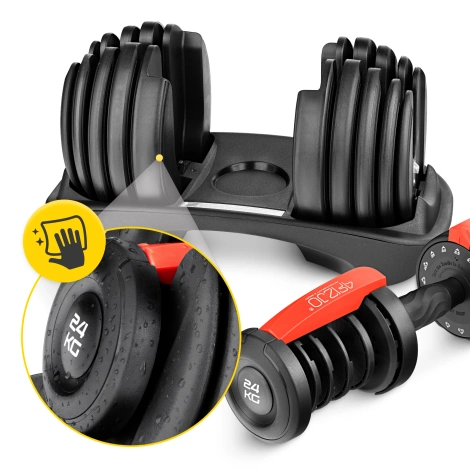 Nastavitelná jednoruční činka Premium 24 kg