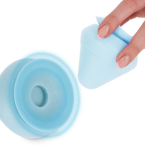 Masážní kužel na zeď modrý